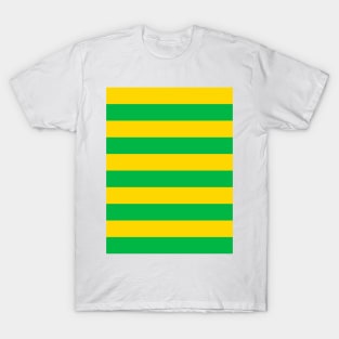 Brazil Yellow and Green Hooped T-Shirt